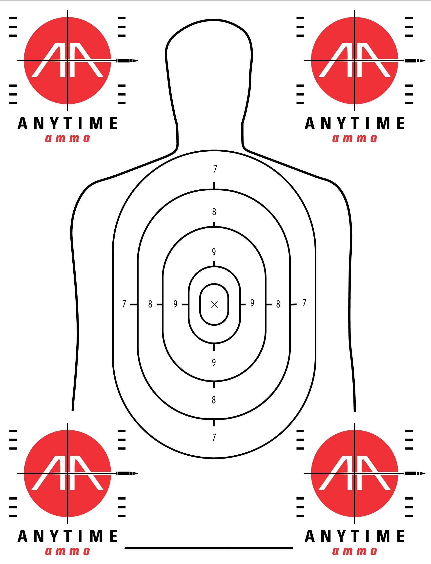 Anytimeammo B27 reflective target