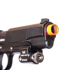 SPIDER KIT with red or Infrared vibration activated laser for blowback BB or Airsoft guns